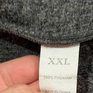 Gray XXL Polyester Top